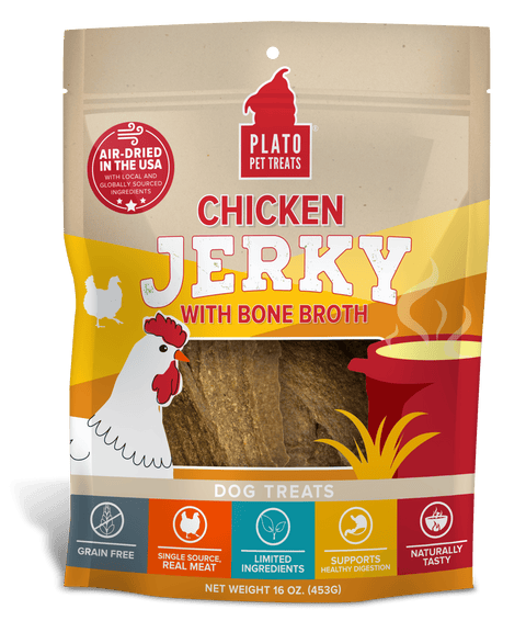 Chicken Jerky with Bone Broth