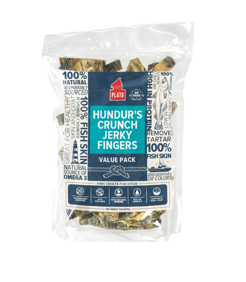 Hundur's Crunch Jerky Fingers 2lb Value Pack
