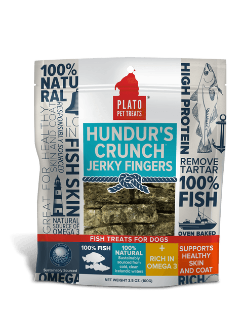 Hundur's Crunch Jerky Fingers Fish Dog Treats