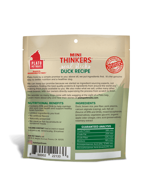 Mini Thinkers Duck Meat Stick Dog Treats