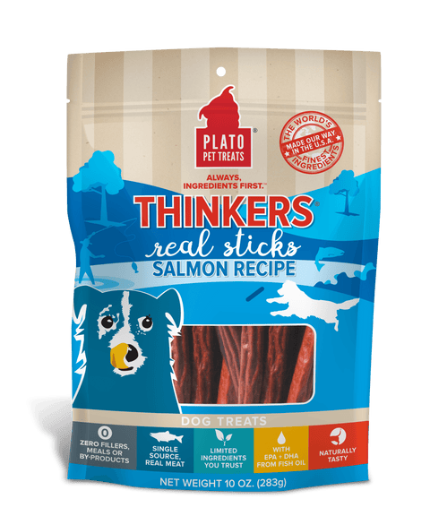 Thinkers Salmon Meat Stick Dog Treats