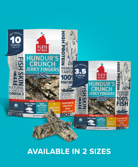 Hundur's Crunch Jerky Fingers Fish Dog Treats