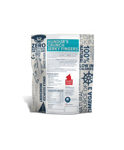 Hundur's Crunch Jerky Fingers Fish Dog Treats