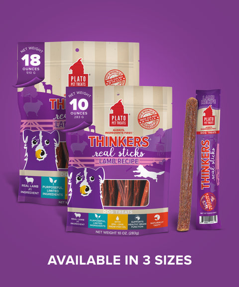 Thinkers Lamb Meat Stick Dog Treats