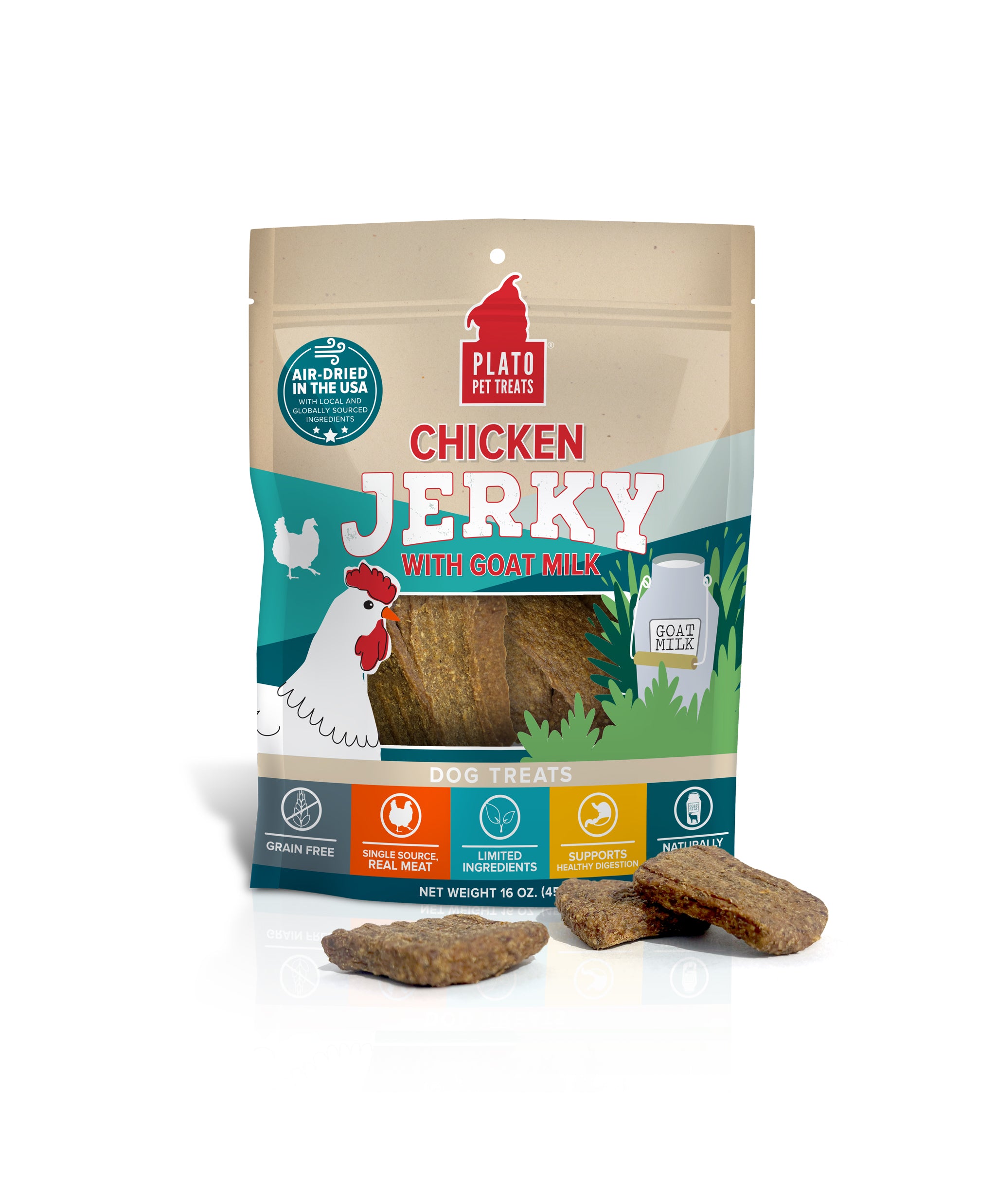 Plato Organic Chicken Strips Dog Treats Plato Organic Chicken Strips Dog Treats