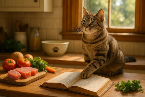 A Cat's Cookbook Tuna Surprise homemade cat treat feature image