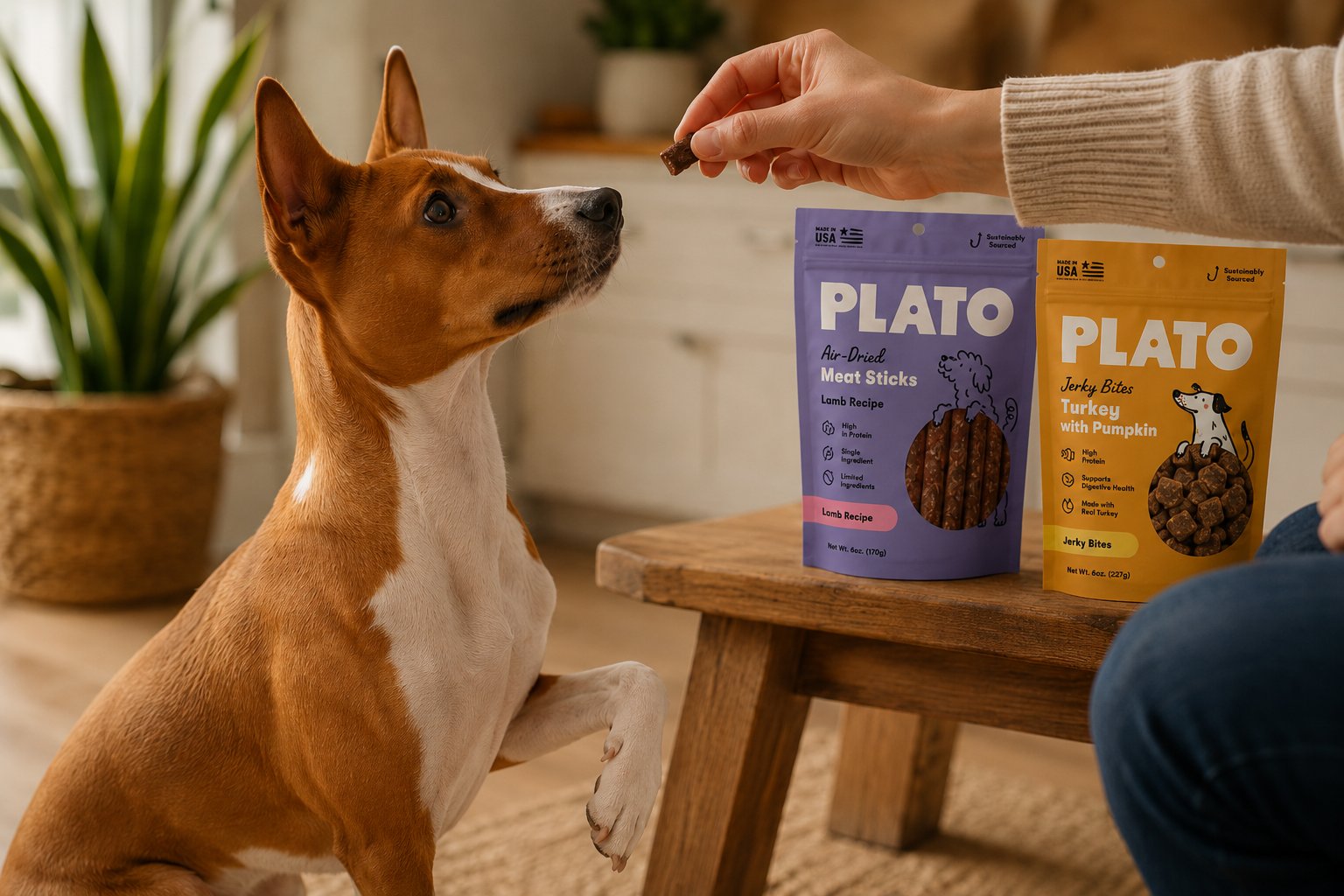 Air-dried meat treats and baked biscuits for dogs compared in a healthy treat-time guide