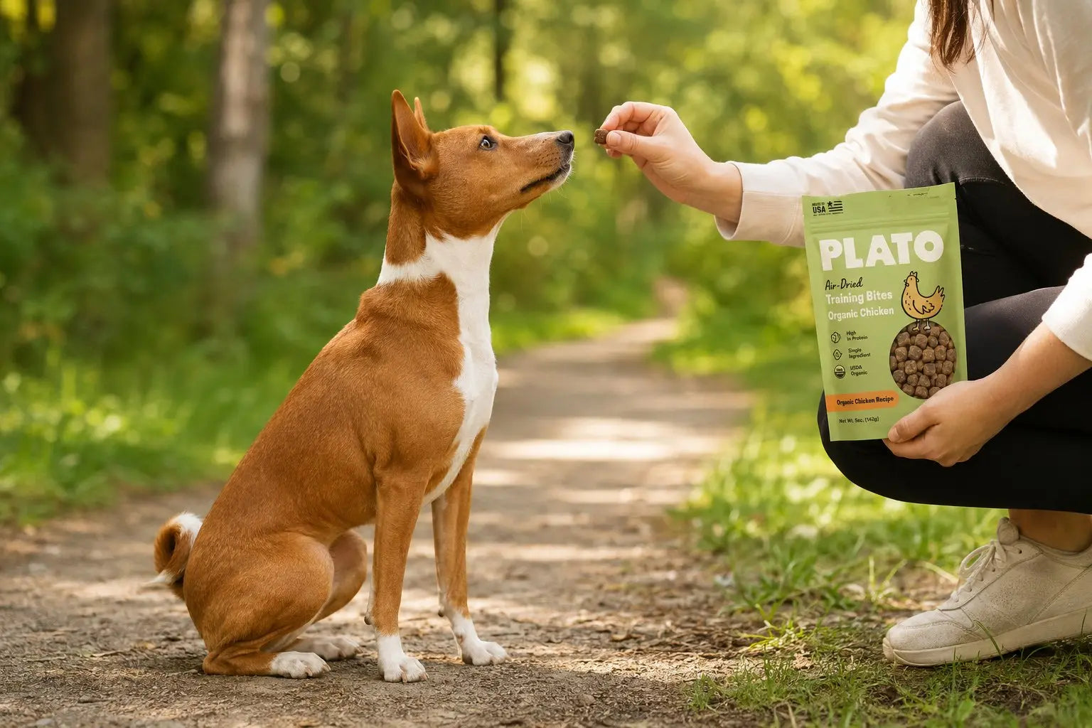 Air-dried Plato Pet Treats showing nutrient-dense treats for dogs and cats