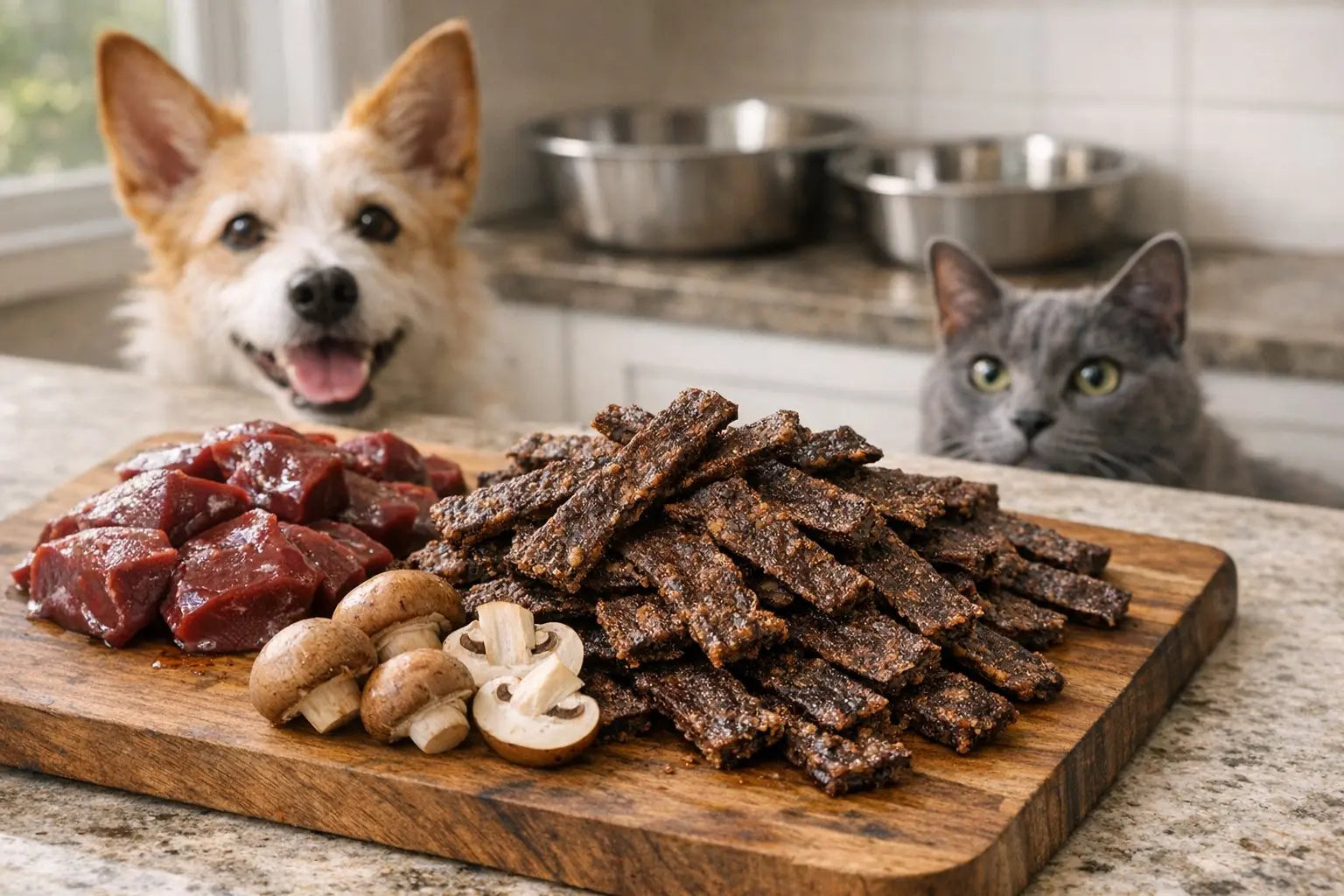 Plato Pet Treats Beef Liver & Mushroom Jerky