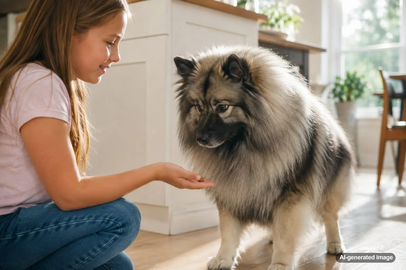 Happy family with kids spending time outdoors with friendly family dogs