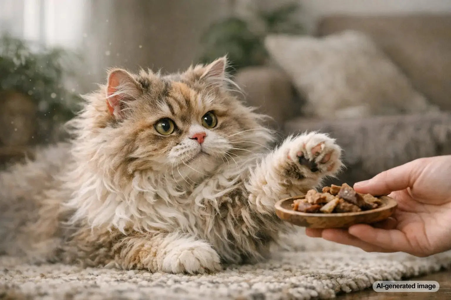Bohemian Rex cat showcasing its long wavy coat and elegant rex features