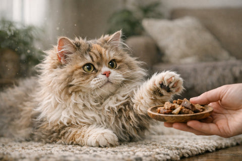 Bohemian Rex cat showcasing its long wavy coat and elegant rex features