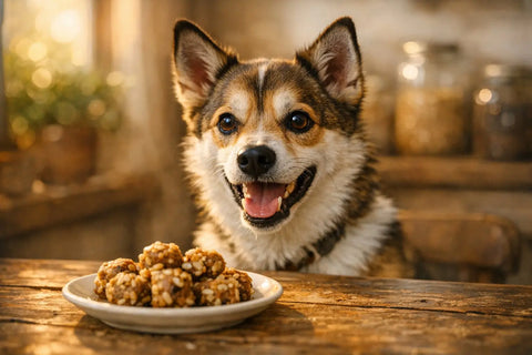 Brown rice in dog treats ingredient focus with Plato Pet Treats
