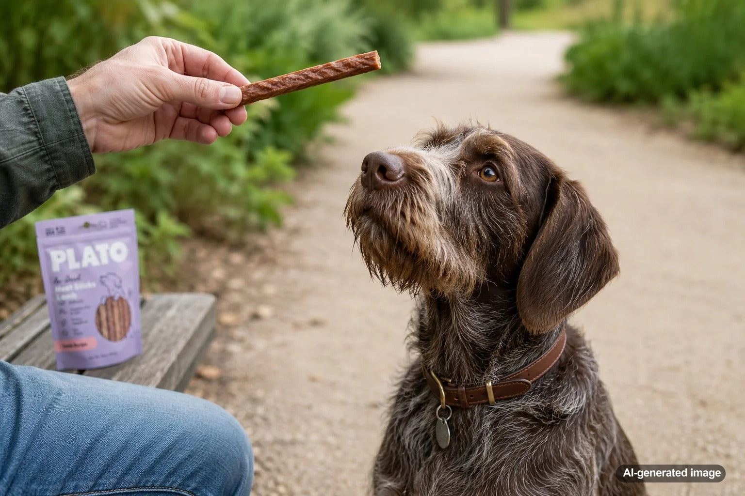 Soft dog meat sticks made with real protein and functional ingredients such as brown rice and pea fiber
