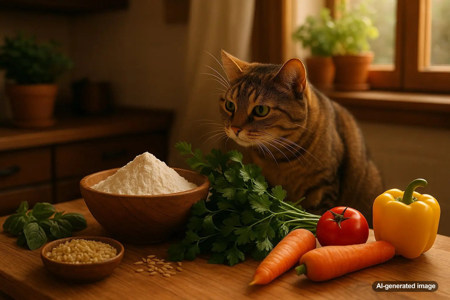 Image of a cat enjoying a treat from Plato Pet Treats, emphasizing kidney-friendly options for cats