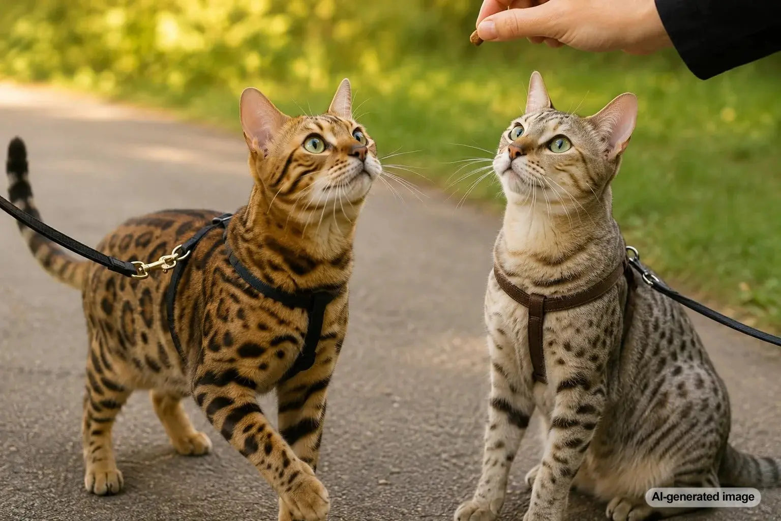 Spotted Cheetoh cat illustrating what happens when a Bengal meets an Ocicat