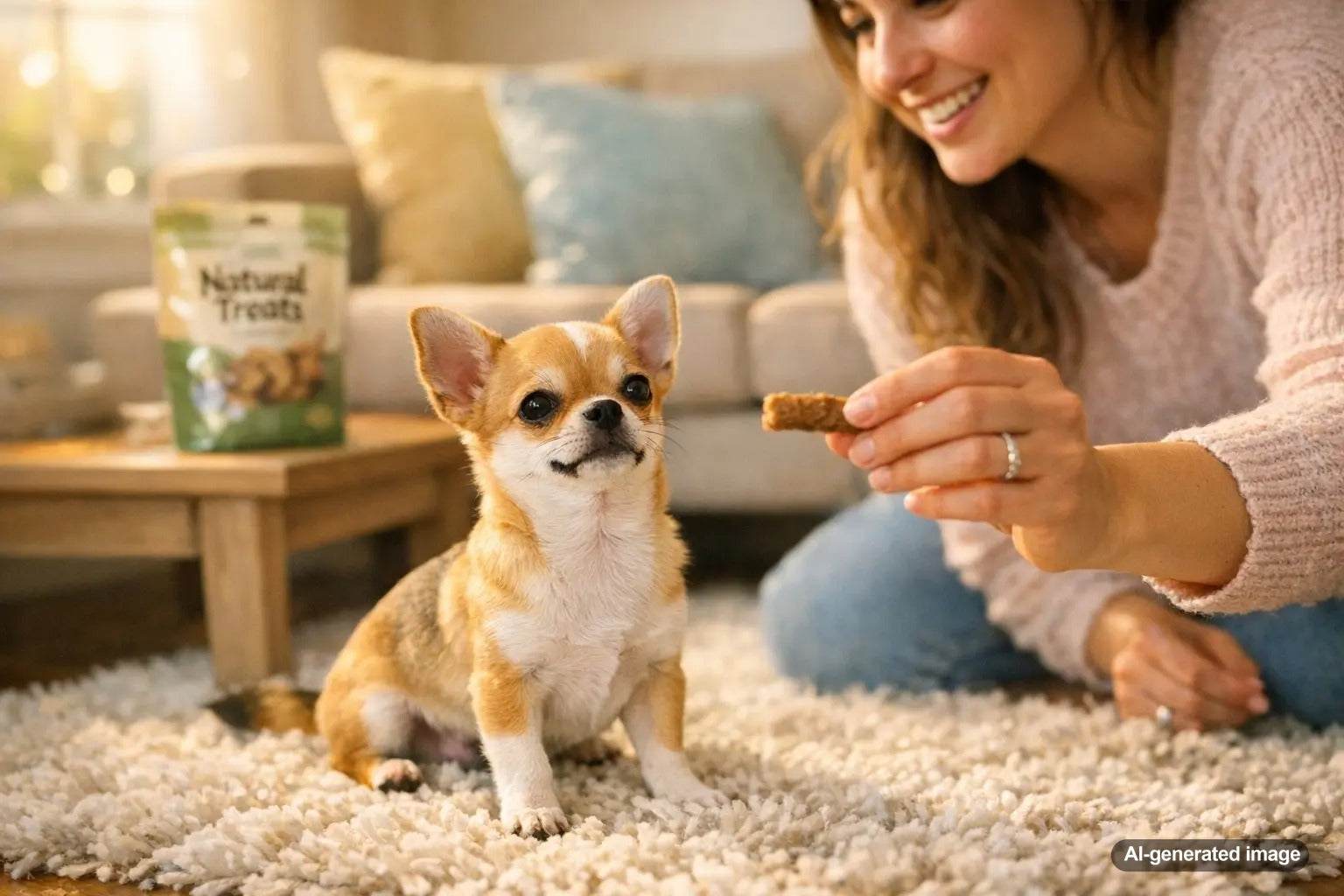 Chihuahua puppy building confidence with calm training to prevent small dog syndrome