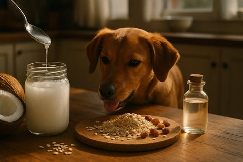 Comparing coconut oil vs coconut glycerin in dog treats for healthy snacking