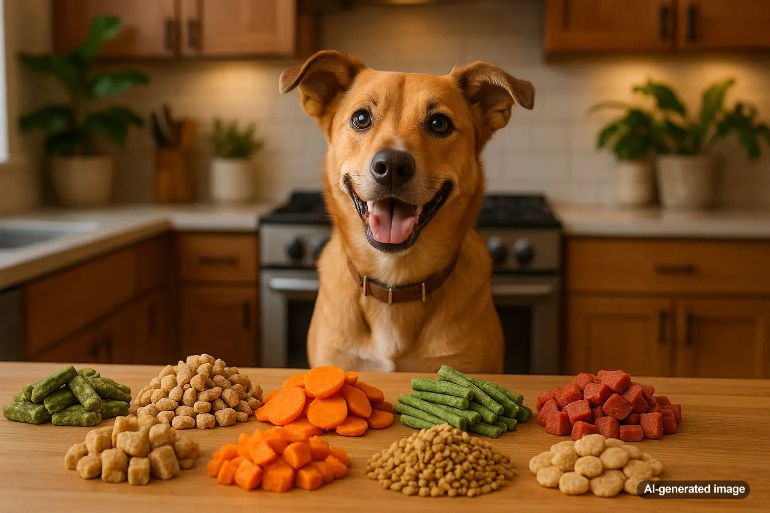 Dog enjoying Plato Pet Treats
