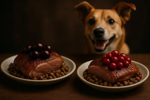 Duck with Cherry vs Duck with Cranberry - Flavorful Antioxidants for Dogs