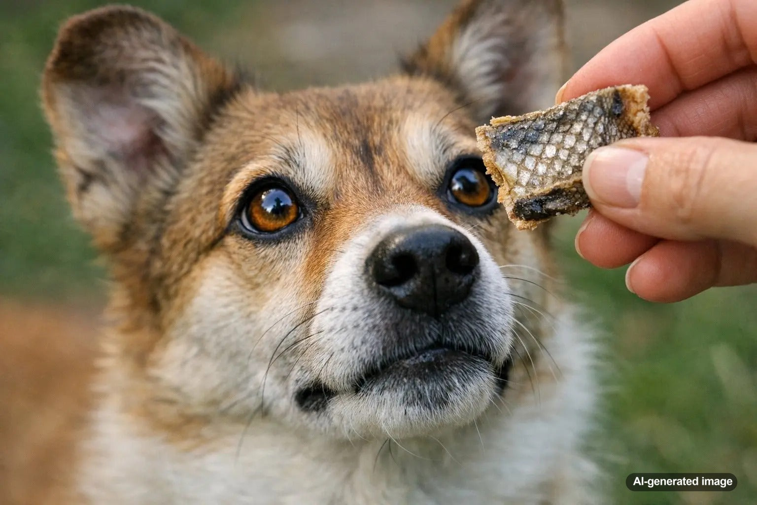 Fish skins for dogs as a natural crunchy reward option with air-dried fish treats for dogs