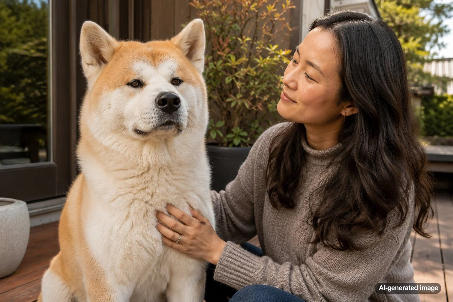 A dignified Akita dog representing loyalty, strength, and the noble spirit of the Japanese guardian breed