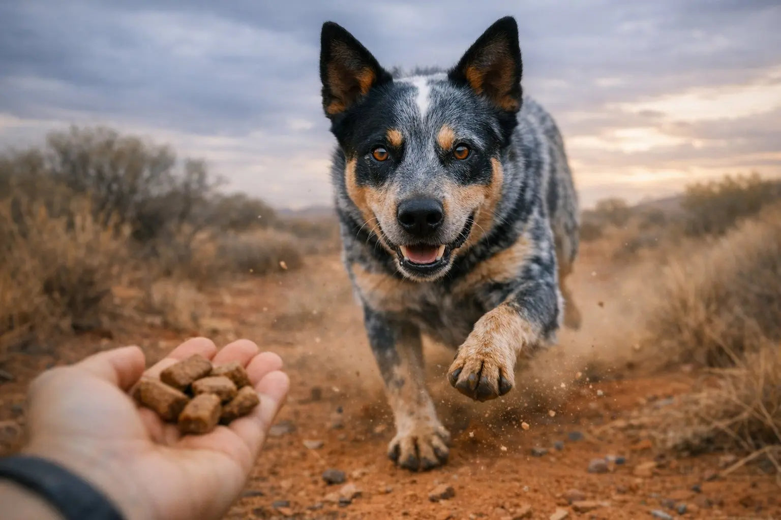 Australian Cattle Dog Heeler energetic working dog outdoors