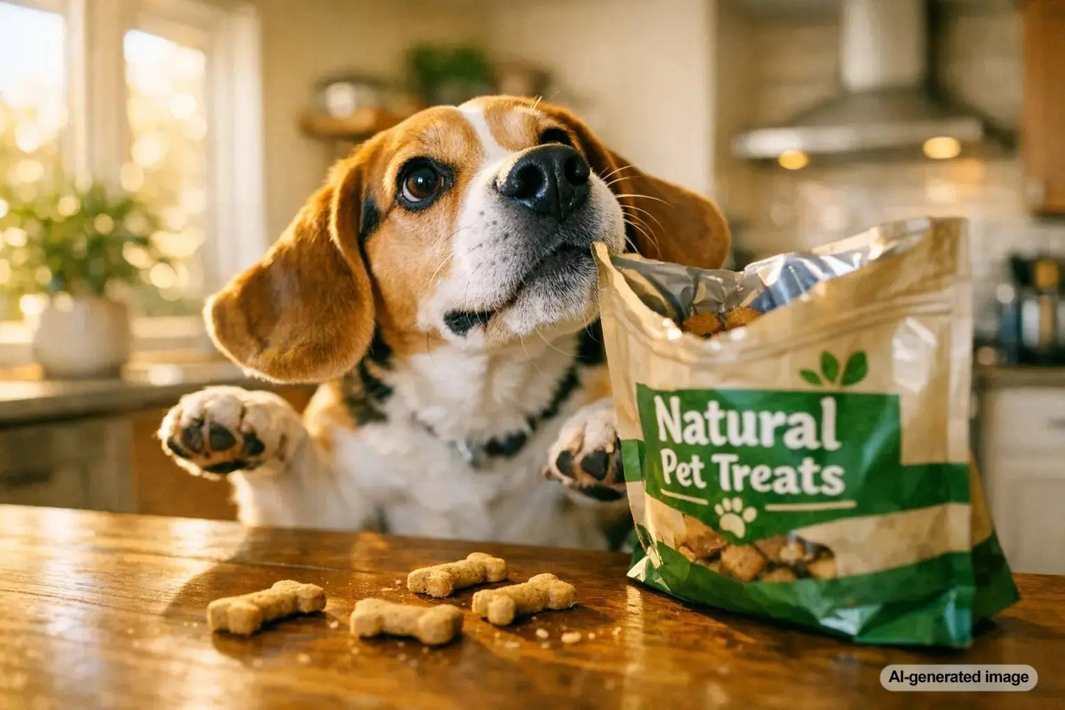 Beagle dog exploring outdoors, highlighting the breed's curious nose and cheerful personality