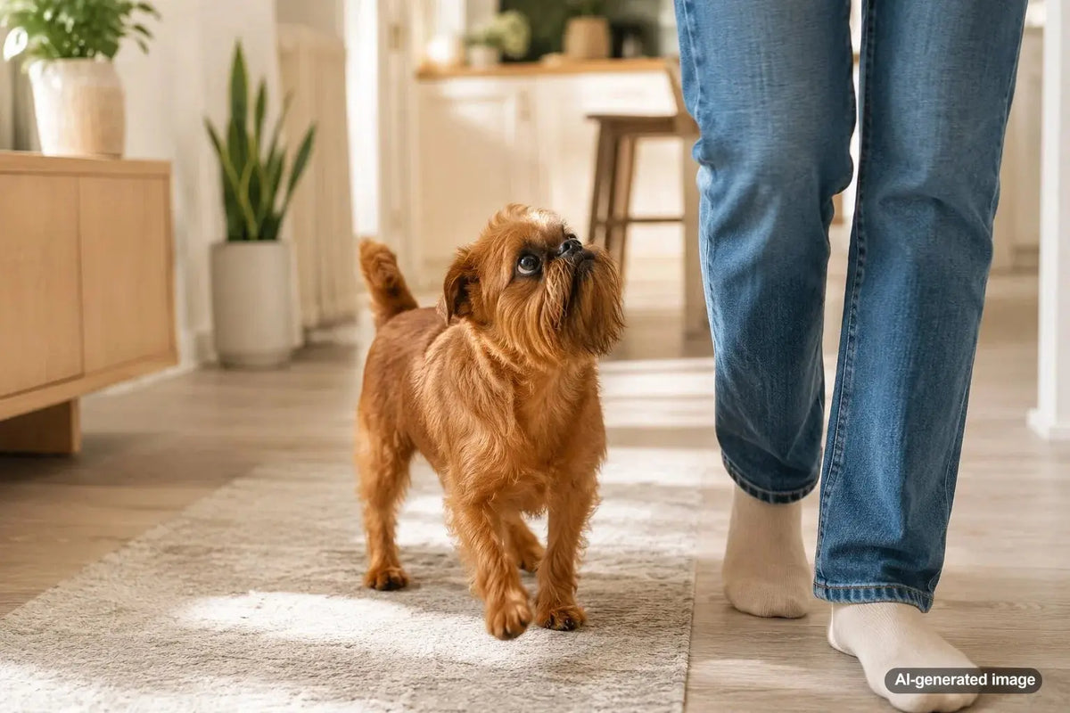 Rough-coated Brussels Griffon with a distinctive beard and expressive face