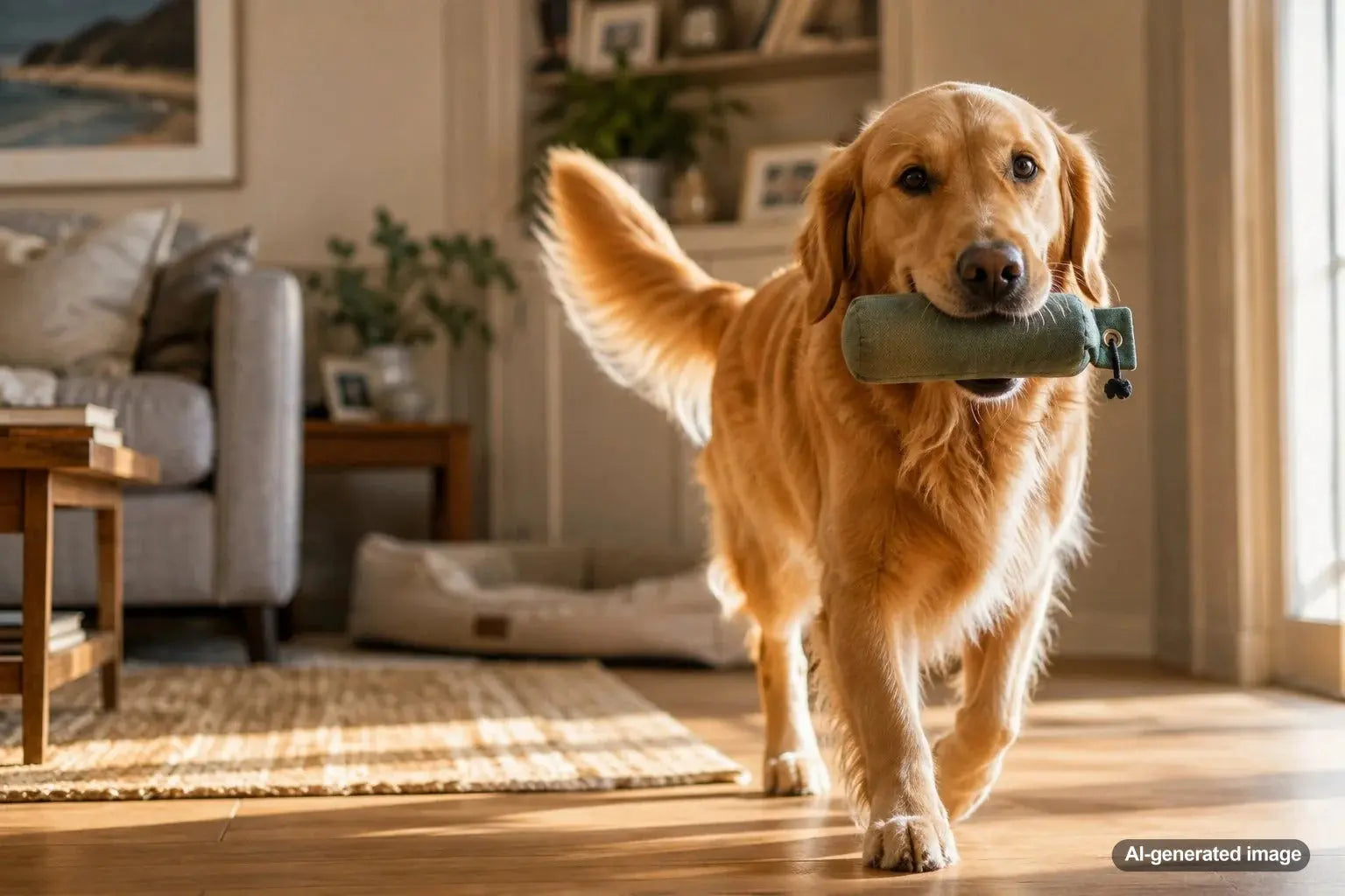 Happy Golden Retriever displaying the breed's friendly expression and gentle soft-mouth retrieving heritage