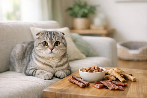 Scottish Fold Cat With Owl-Like Ears And Gentle Expression
