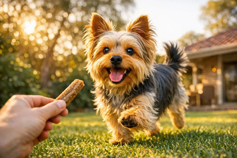 Silky Terrier dog showcasing the glamorous coat and confident personality of the Australian Silky