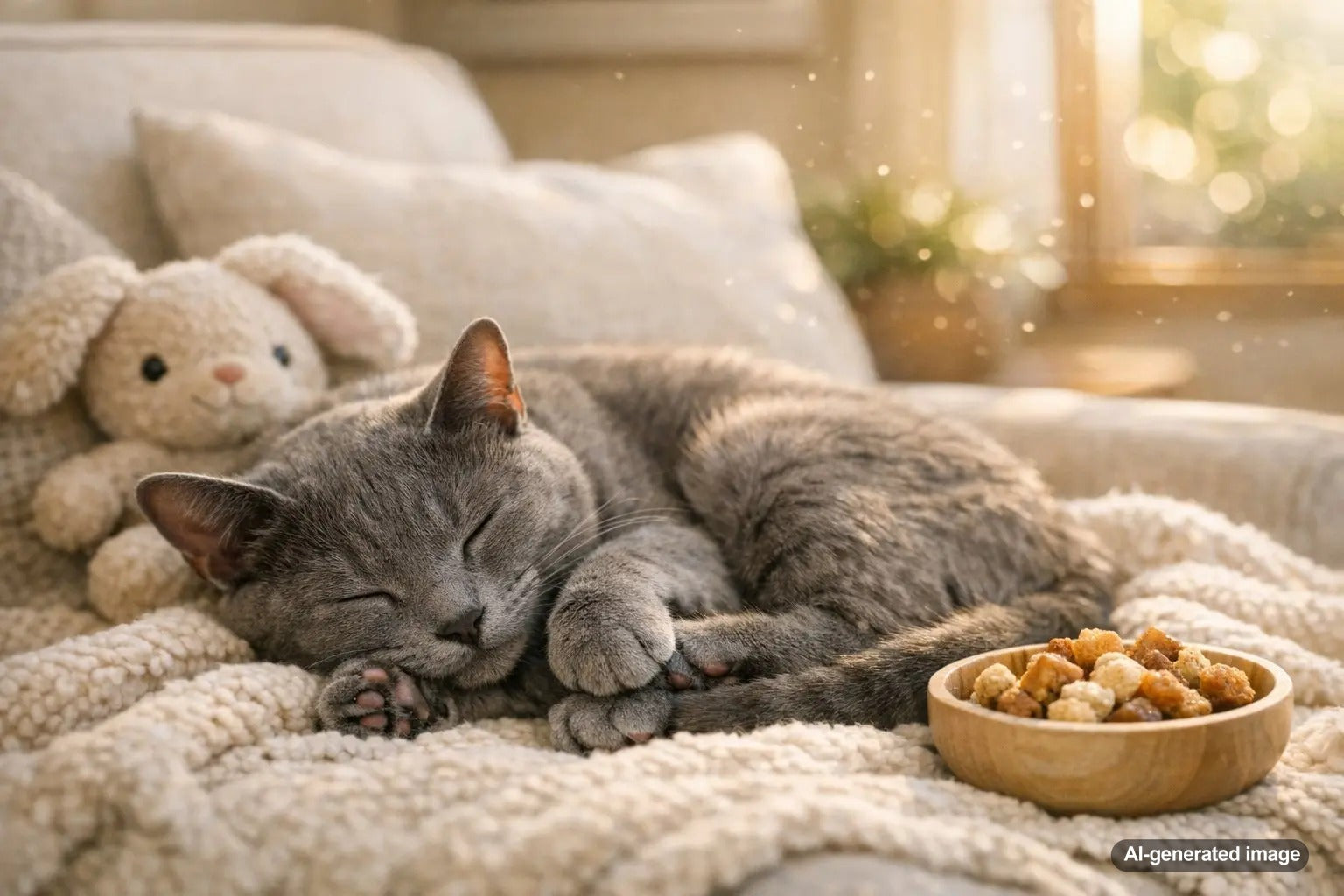 Relaxed cat sleeping peacefully while conserving energy for long nap marathons