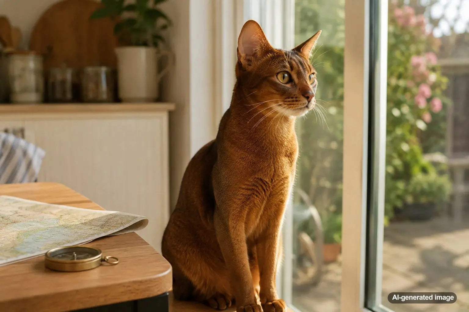 Curious cat exploring how cats use Earth's magnetic field to navigate