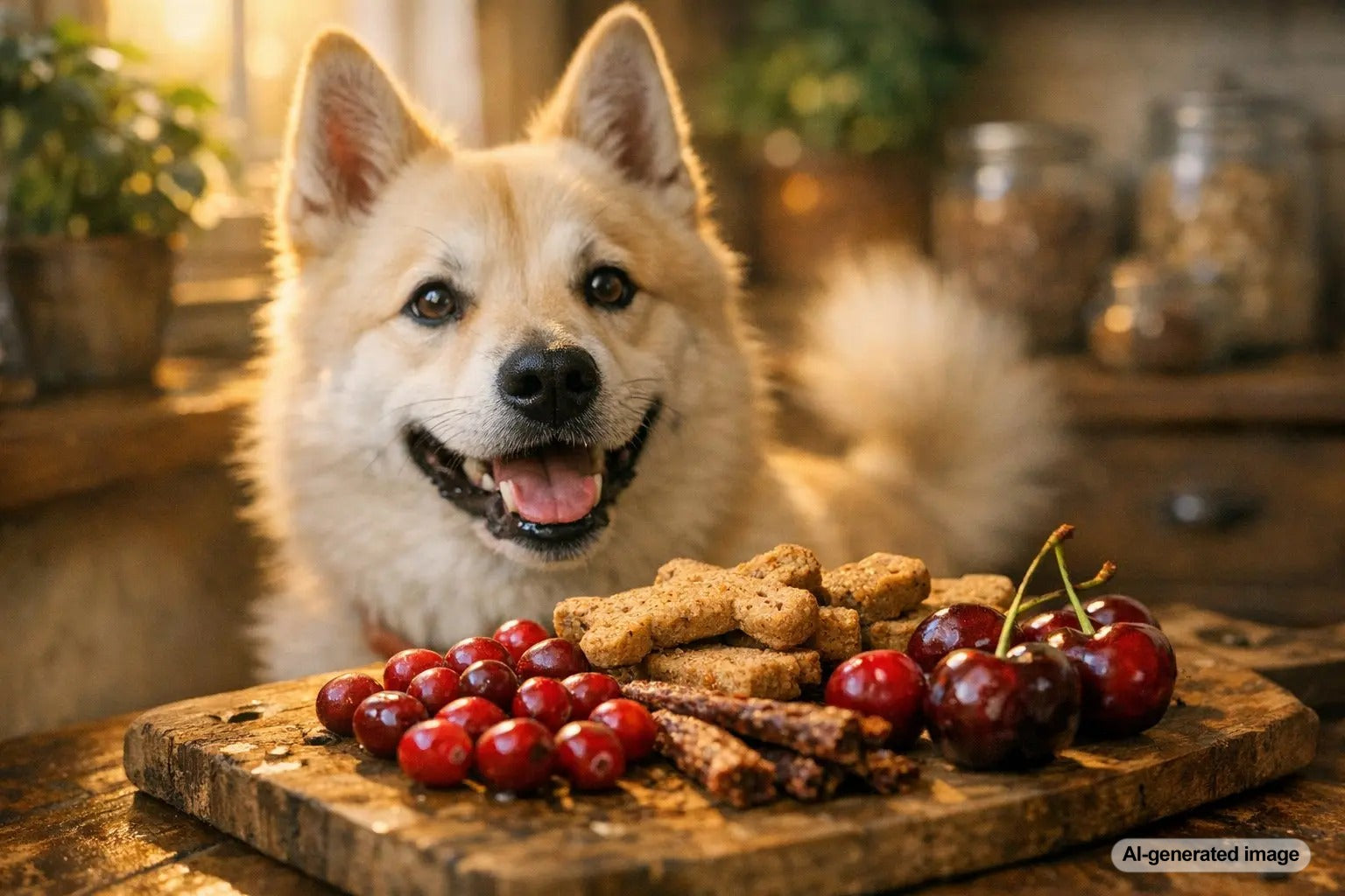 Cranberries and cherries dog snacks antioxidant benefits