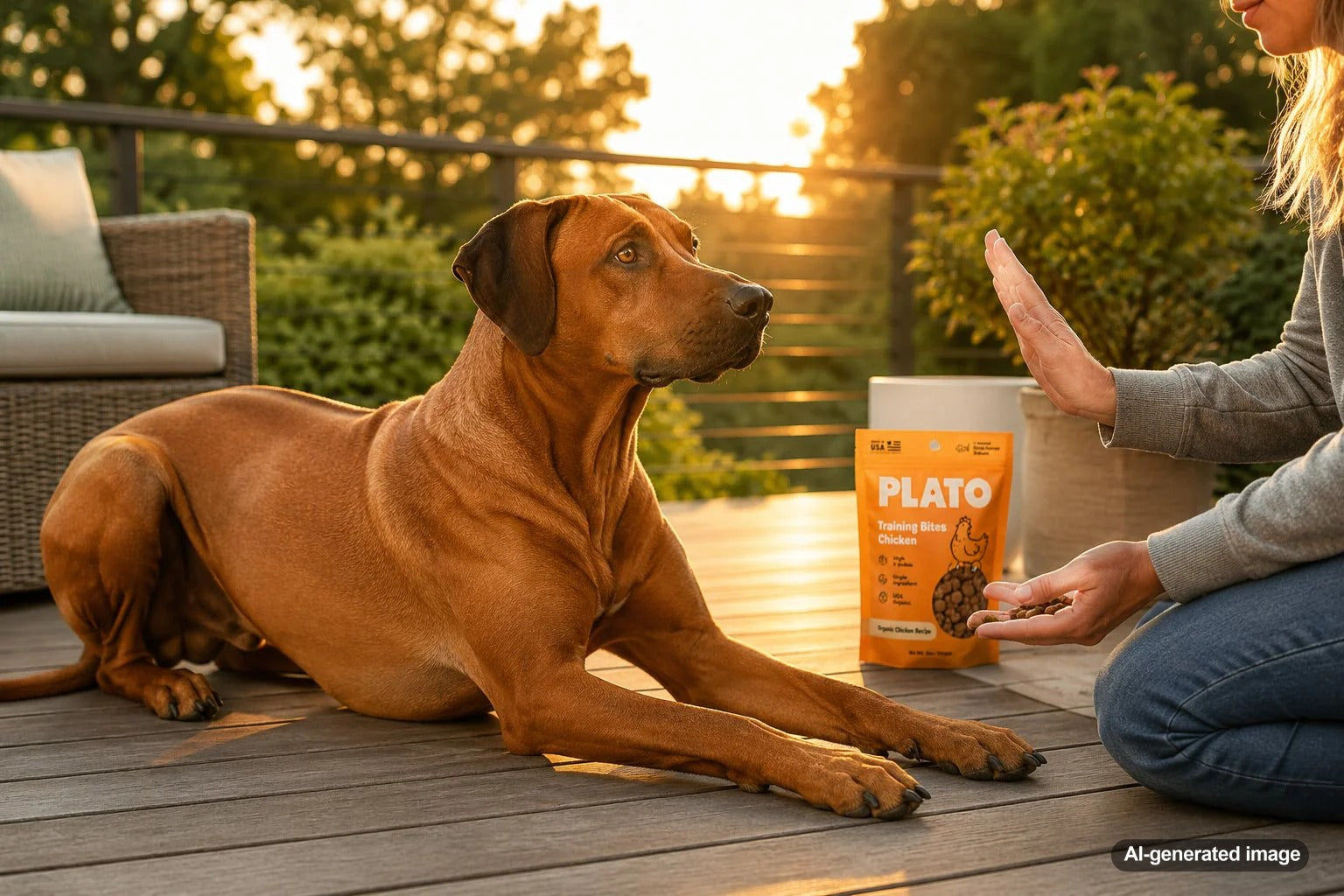 Training Rhodesian Ridgeback focus and impulse control using reward based methods