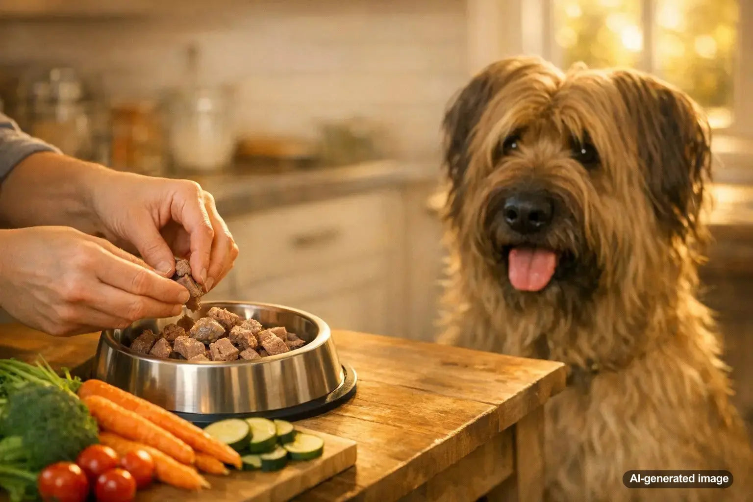 Cooked lamb pieces safe for dogs