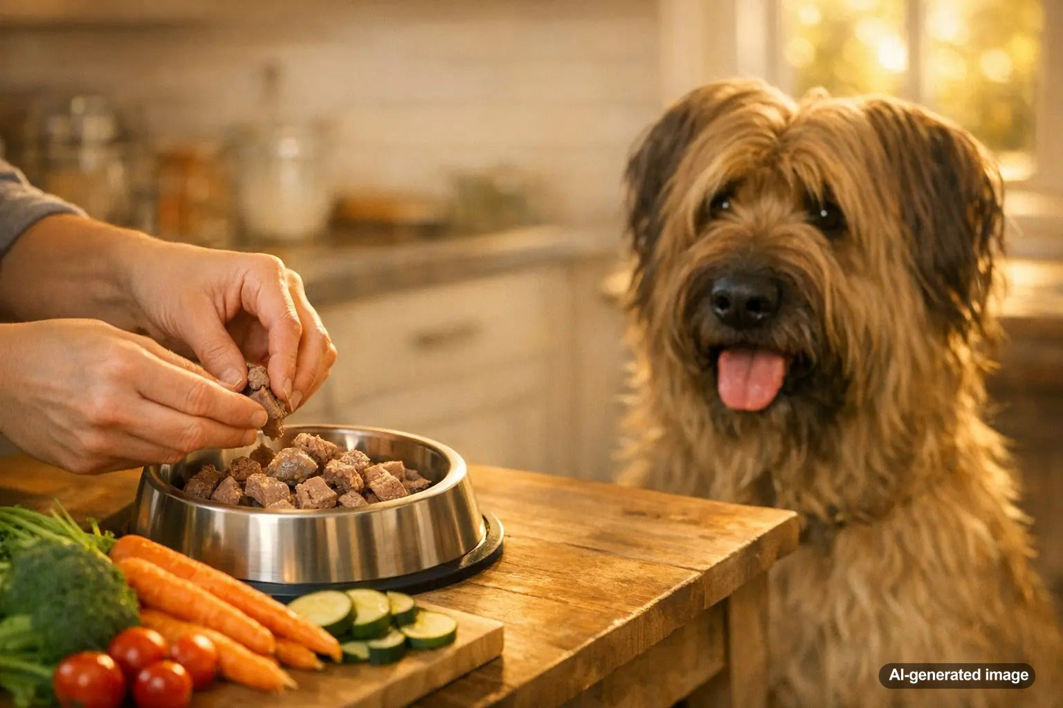 Cooked lamb pieces safe for dogs