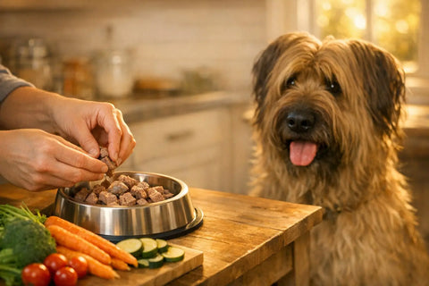 Cooked lamb pieces safe for dogs