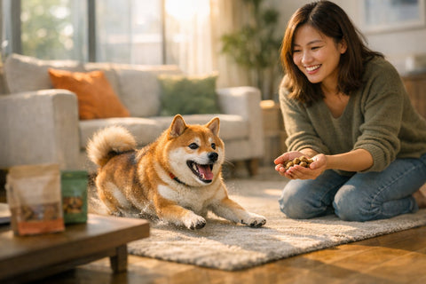 Shiba Inu outdoors showcasing independence and attentive recall training
