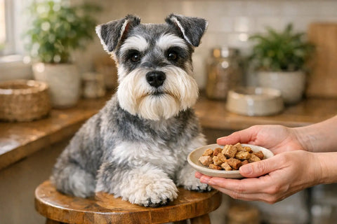 Mini Schnauzer grooming and beard care showcasing a well-groomed iconic Schnauzer beard