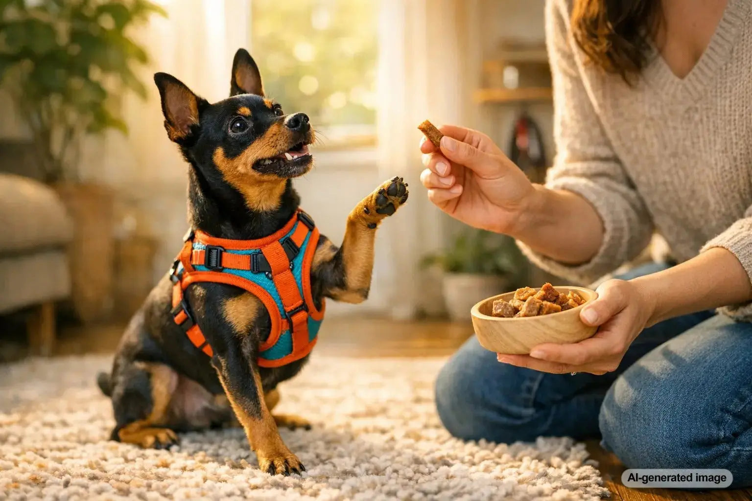 Miniature Pinscher standing alert outdoors showcasing fearless toy breed personality