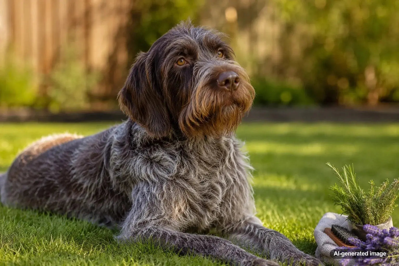 Dog being gently checked for fleas as part of a natural flea prevention routine