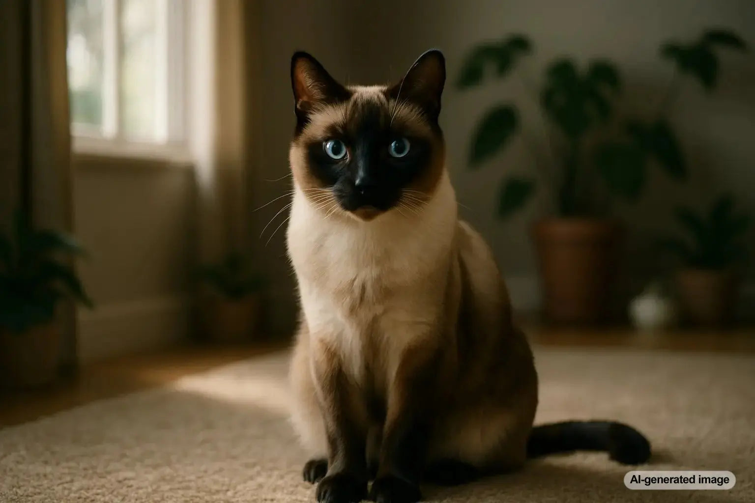 Ojos Azules Cat With Deep Blue Eyes