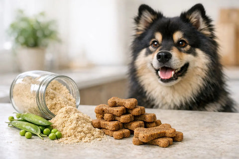 Organic Pea Fiber In Dog Treats Supporting Dog Digestion