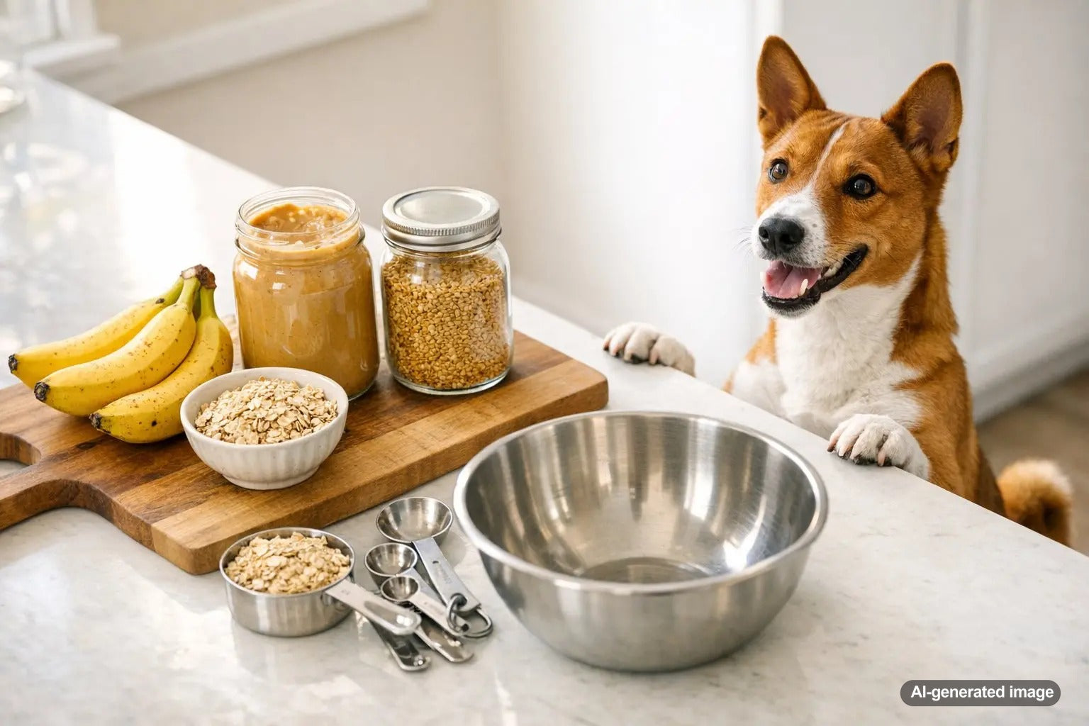 Peanut Butter and Flaxseed dog treats showcasing healthy fats for dogs