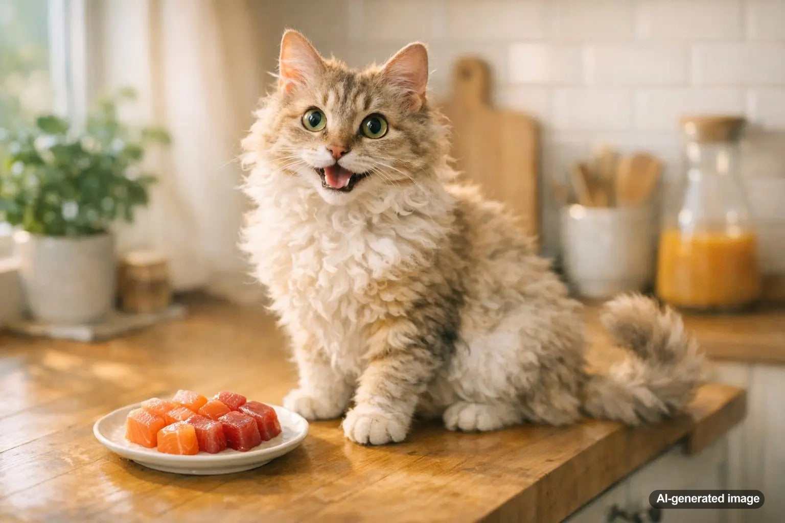 Salmon and tuna omega 3 rich snacks for cats supporting healthy skin and shiny coats