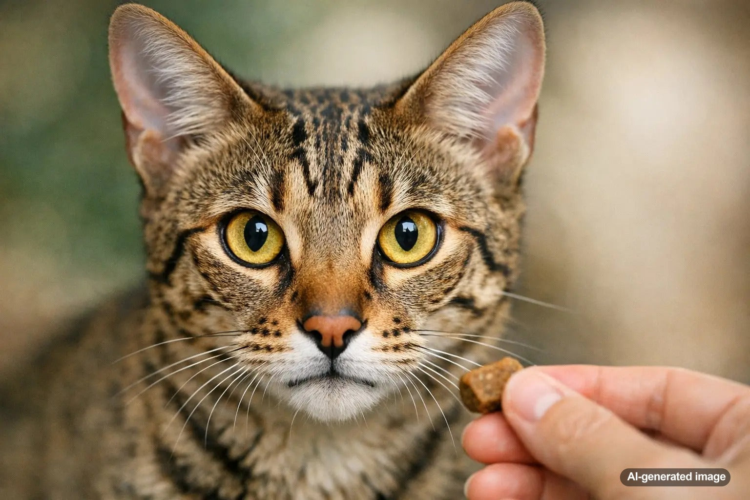Serengeti cat with a spotted coat and alert safari-inspired expression