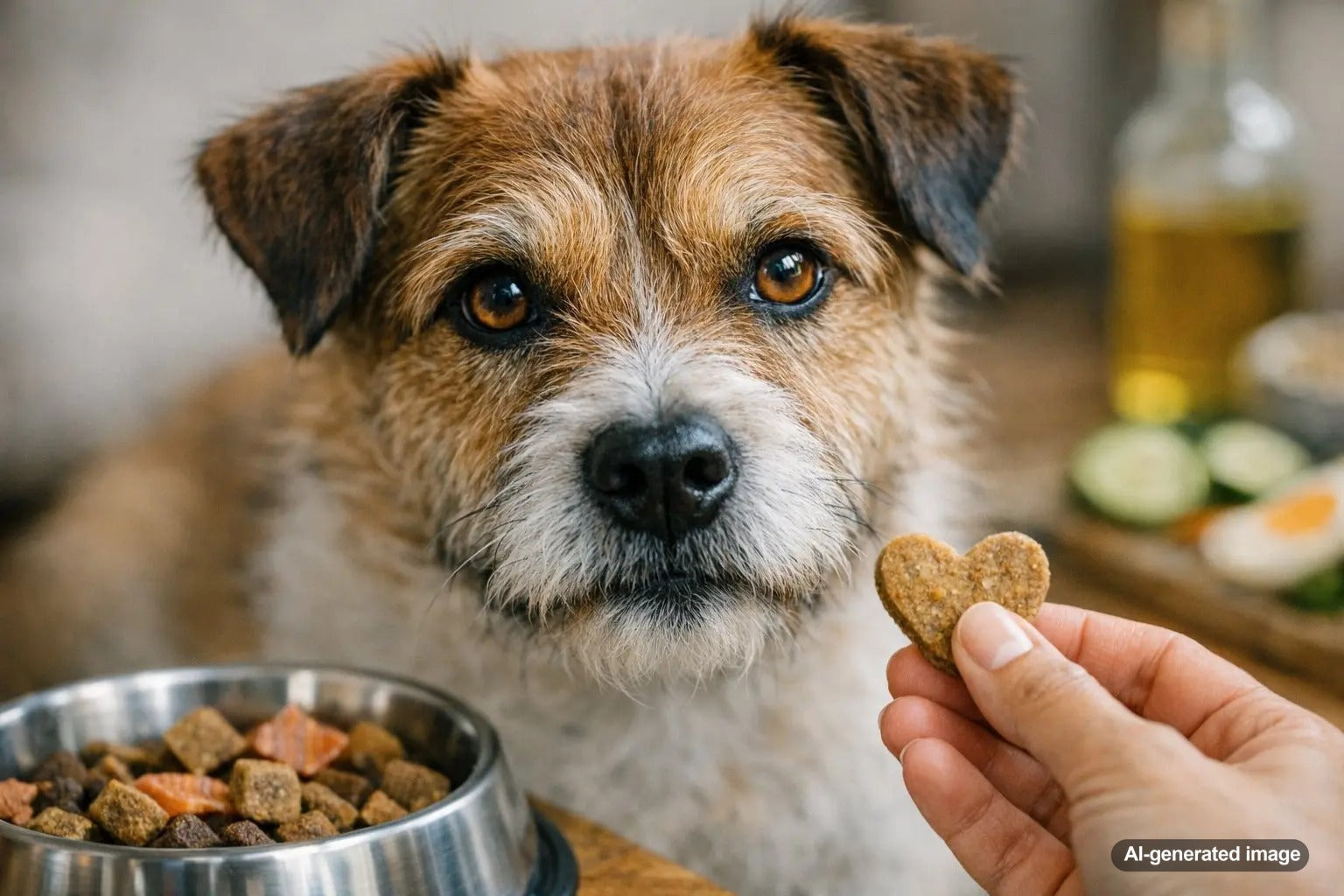 Skin and coat treats for dogs with omega rich ingredients for healthy skin and a shiny coat