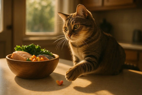 Taurine-rich cat treats for a healthy feline heart and vision